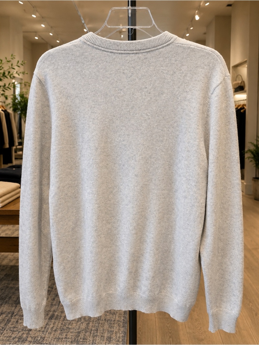 Theory Men’s Cashmere Crewneck Sweater Gray Large L - Picture 3 of 11
